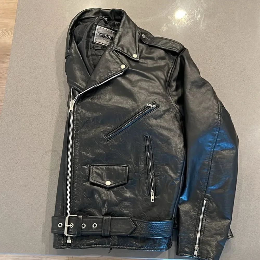 Unik Premium Leather Motorcycle Jacket - Picture 4 of 13